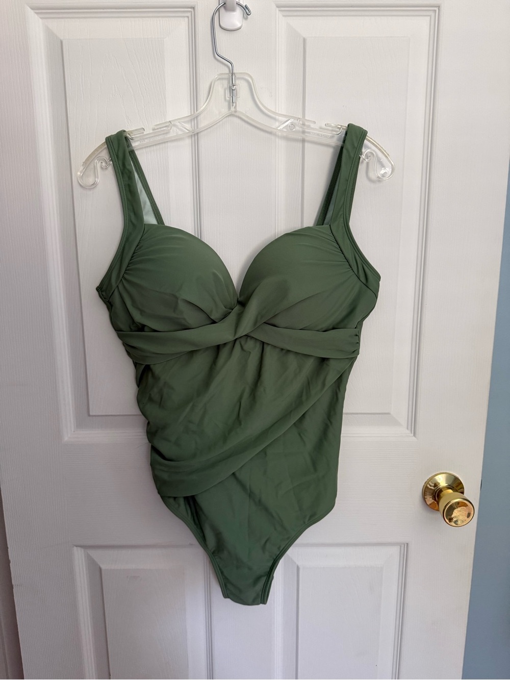 Women’s One-Piece Swimsuit in Olive Green